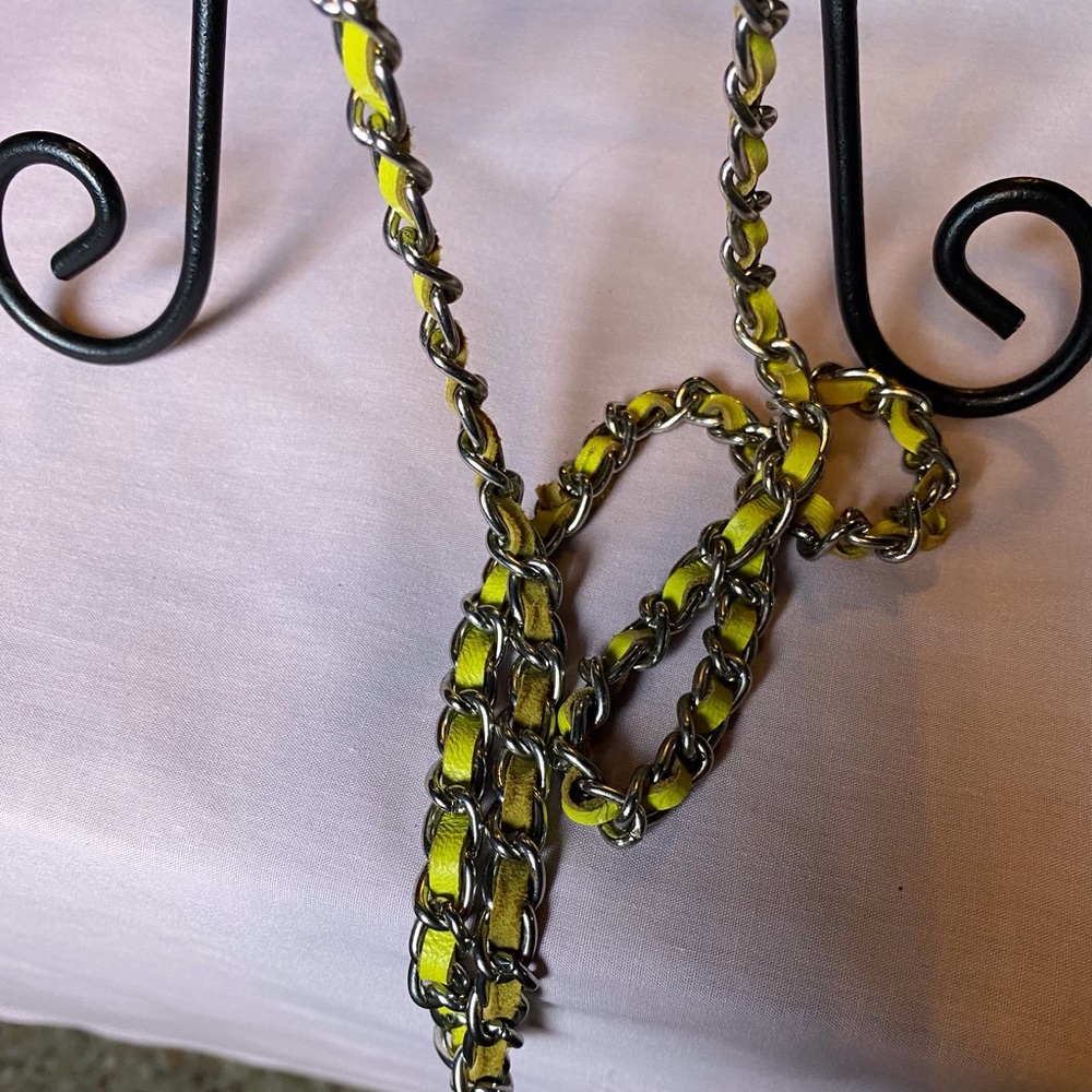 BCBG MaxAzria Chloe Sunflower Snakeprint Box Purse - Picture 7 of 13